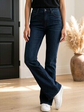 White House Black Market The Sculpt Skinny Flare Jeans 14 Long